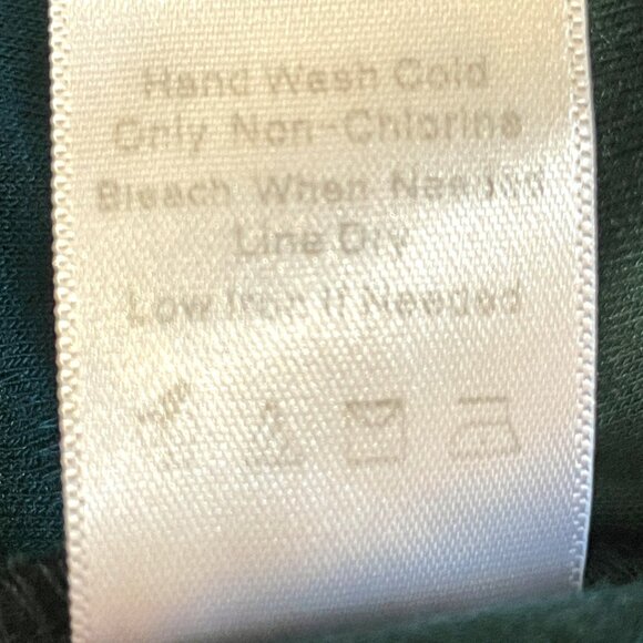 Coldwater Creek Cowl Neck Top MEDIUM Short Sleeve Green - Picture 6 of 7